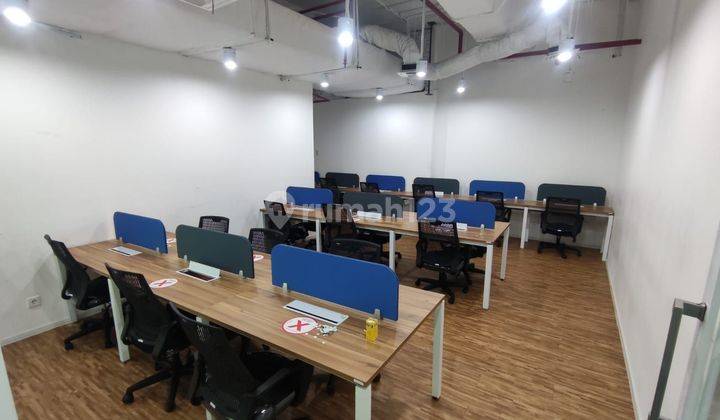 Sewa kantor DI JAKARTA GRAHA INTI FAUZI 260m² Furnish190k Nego  2