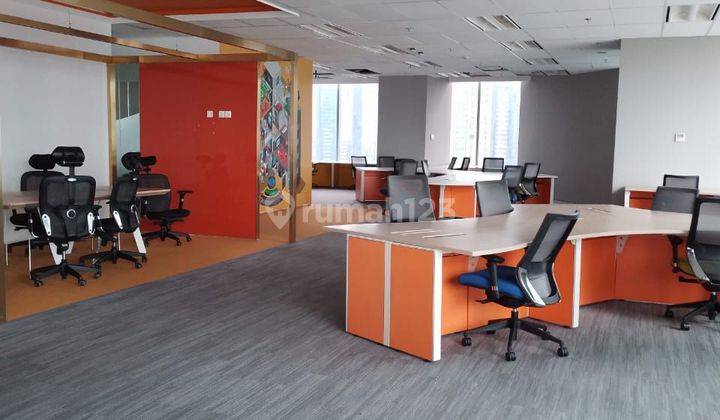 Sewa kantor di Jakarta XL Axiata 1500m² furnish 210k nego  1