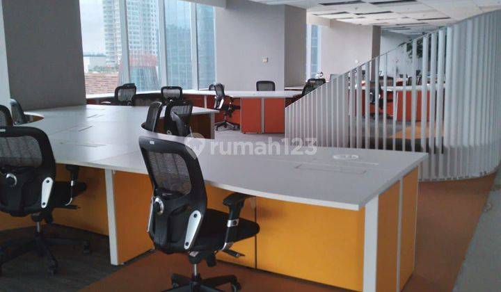 Sewa kantor di Jakarta XL Axiata 1500m² furnish 210k nego  2