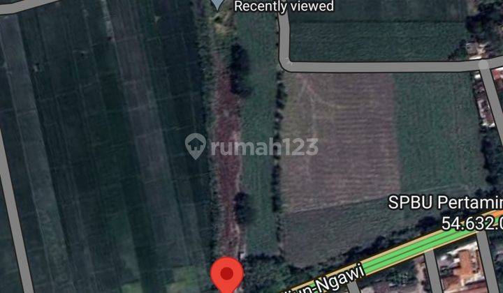 Tanah pertanian di zona industri Geneng Ngawi 1
