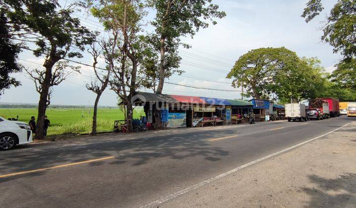 Tanah di Jalan raya solo ngawi depan RS At-tin hanya 700m dari pintu tol Ngawi 2