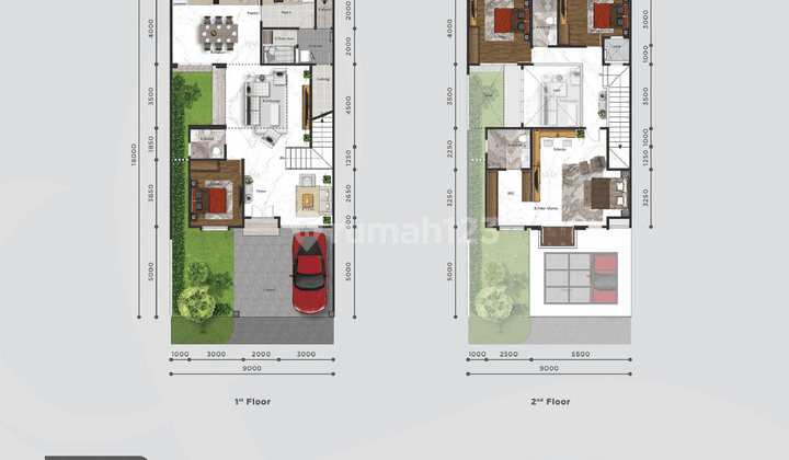 Ready Rumah Contoh Matera Residences 9x18 Hoek Hadap Utara 2