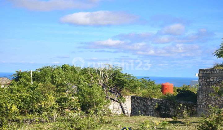 Land for Sale with Ocean View in Airis Villa Area, Ungasan, Badung, Bali