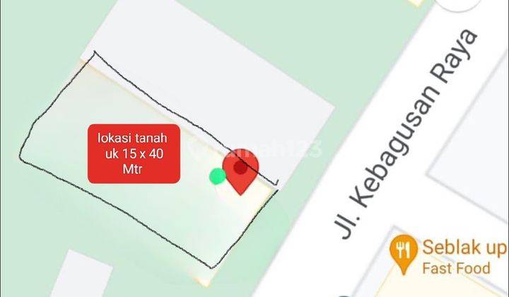 Tanah siap Bangun harga NJOP di Kebagusan Raya, selangkah ke Pintu Timur Ragunan 2