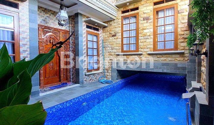 kolam renang dijual rumah telaga kahuripan bogor