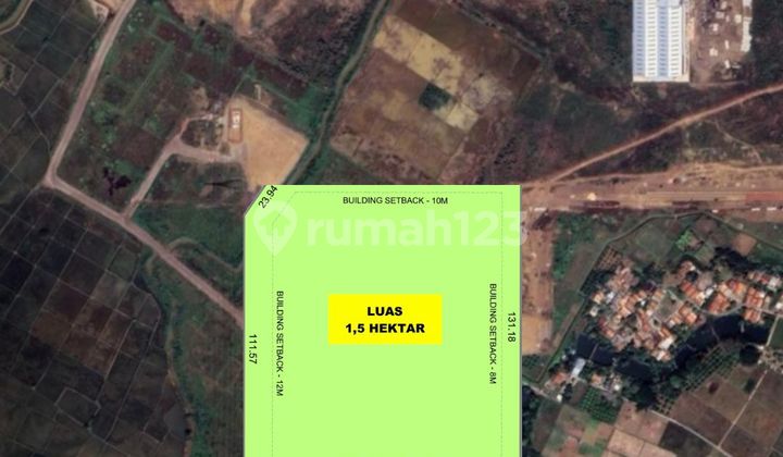 Dijual Tanah Industri Jababeka Luas 1,5 Hektar Dijual Tanah Industri Jababeka Luas 1,5 Hektar