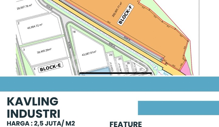 Dijual Kavling Industri 20 Hektar Lokasi Karawang Barat