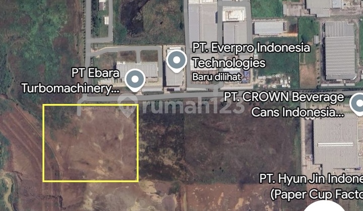 Dijual Kavling Industri kawasan Industri Surya Cipta Karawang