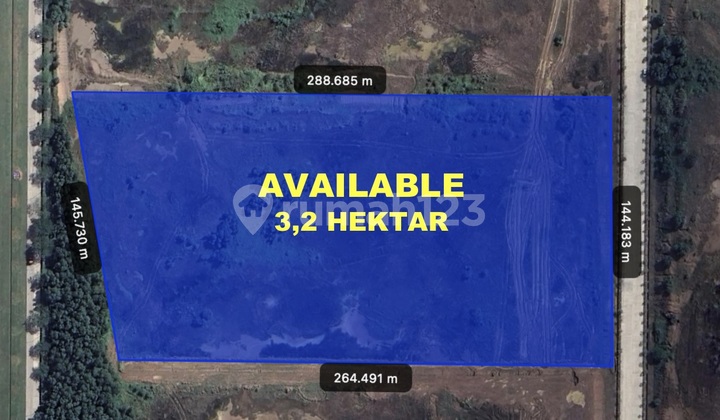 Kavling Industri 3,2 Hektar Dalam Kawasan Industri