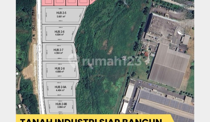 Dijual Kavling Siap Bangun Industri 3.964 M2