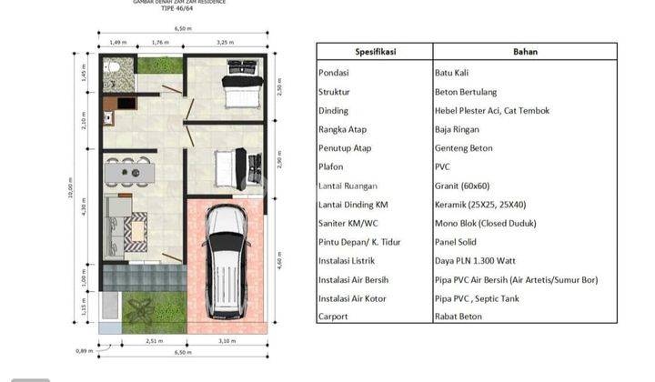 Rumah Baru Unfurnished SHM di Tlogomulyo, Semarang 2