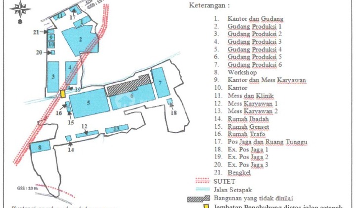 For Sale Warehouse or Factory in Ciawi Bogor, Bank Seizure, Very Cheap.
