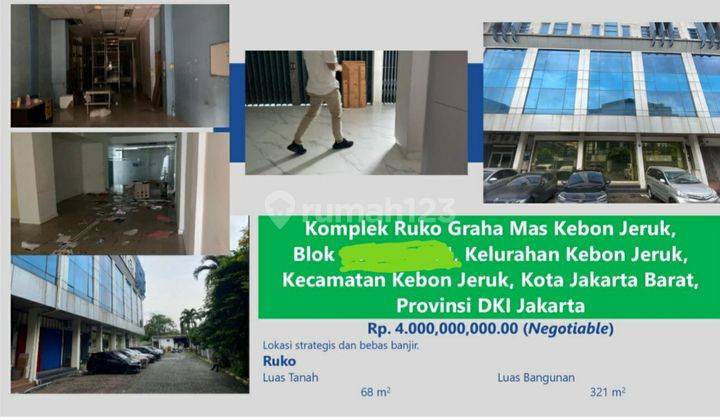 Ruko  Murah Sitaan Bank Graha Mas Kebon Jeruk 1