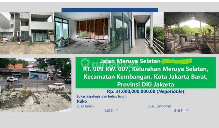 Ruko Murah Sitaan  Bank Meruya Selatan 1