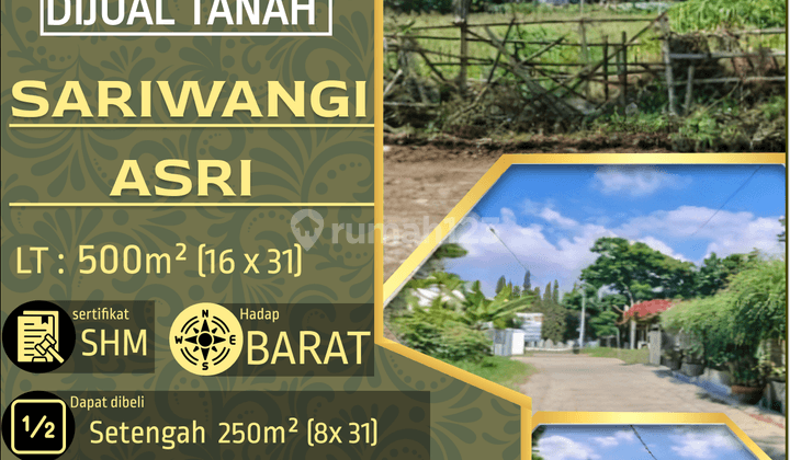 Tanah di Sariwangi Asri, Bandung SHM 500 m² 1