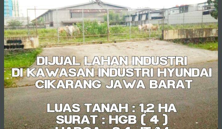 Tanah di Kawasan Industri Hyundai Cikarang 1