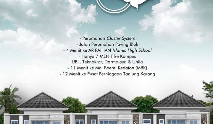 DIJUAL RUMAH ELEGAN MURAH STRATEGIS BELAKANG KAMPUS UBL 2