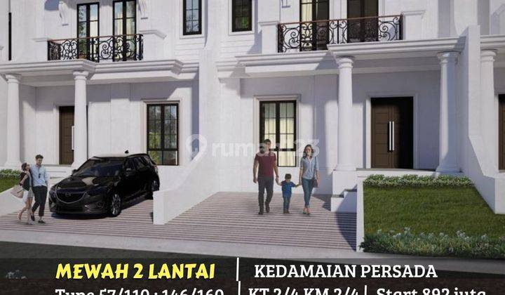 RUMAH 2 LANTAI MEWAH STRATEGIS TENGAH KOTA  1