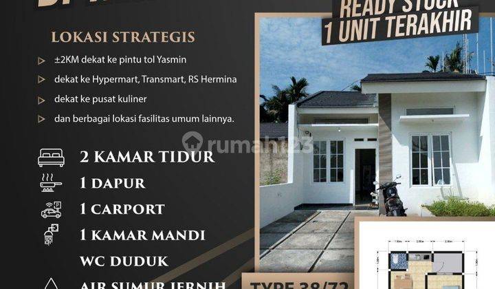 Flash Sale, 1 Unit Rumah Murah di Yasmin, Kota Bogor 2
