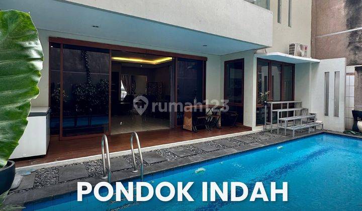 Pondok Indah, Rumah Bagus 3 Lantai Row Lebar Dpn  Taman 1