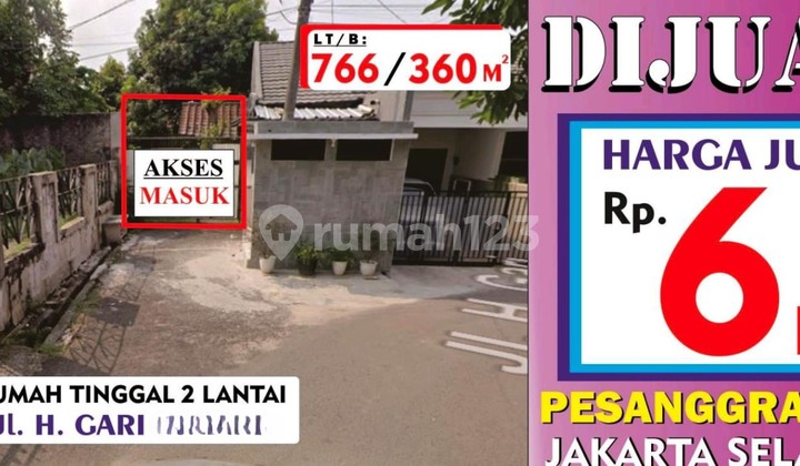Rumah 2 Lantai di Pesanggrahan, Jakarta Selatan - Luas 766 m2! 1