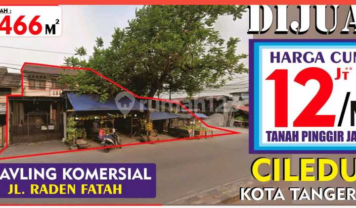 Kavling Komersial 466 m2 di Ciledug, Tangerang 1