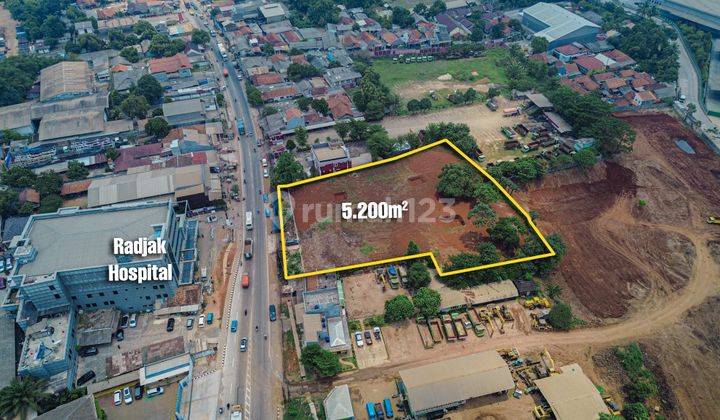 Dijual Kavling Komersial 5200m2 di Narogong Raya, Dekat Pintu Tol 2