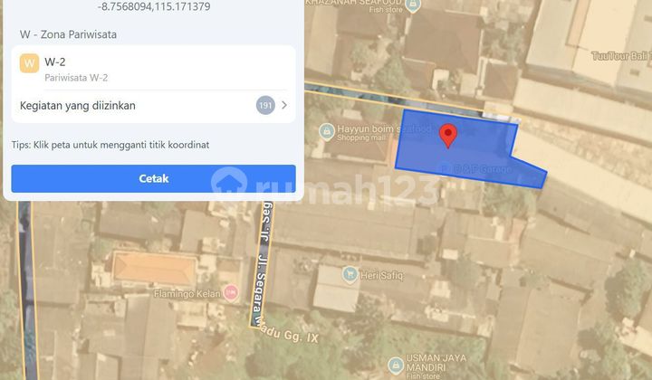 For sale! A plot of land ready to build near the airport and Kedonganan Beach, Badung, Bali.