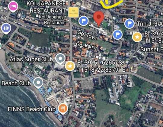 For Sale: Tanah Area Villa Lokasi: @Berawa Canggu Gg Sawit