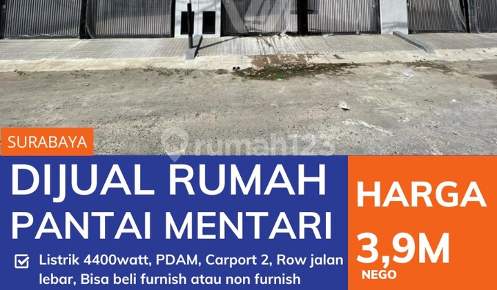 DIJUAL RUMAH  Lokasi PANTAI MENTARI --> BANGUNAN 2 LANTAI 1