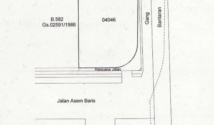 Dijual Rumah Tua Hitung Tanah Di Asem Baris Jakarta Selatan 1