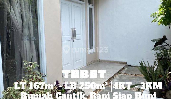 Rumah Cantik Sangat Terawat di Tebet, Lingkungan Nyaman Bebas Banjir Jakarta Selatan 1