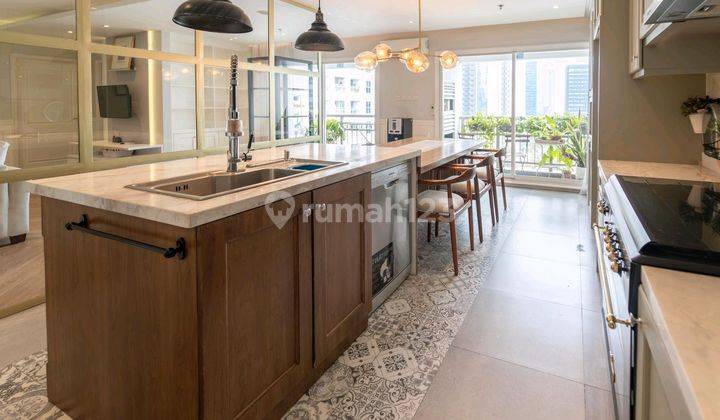 dapur apartment pavilion mewah 2br furnished