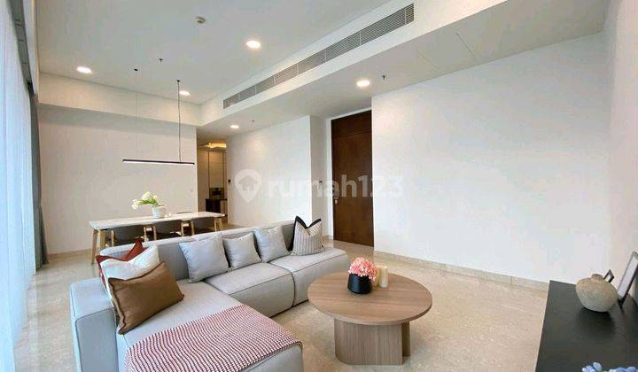 ruang tamu apartment anandamaya residence 3br furnished