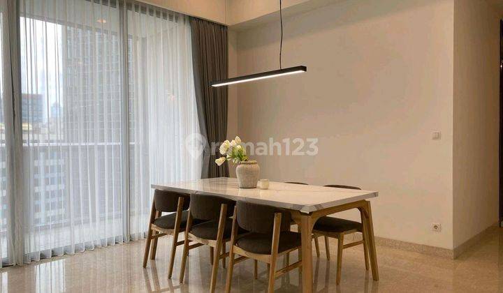 ruang makan apartment anandamaya residence 3br furnished