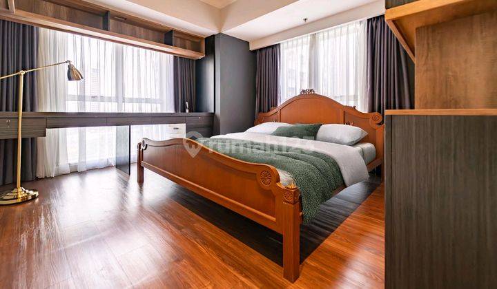 kamar tidur apartment pavilion mewah 2br furnished