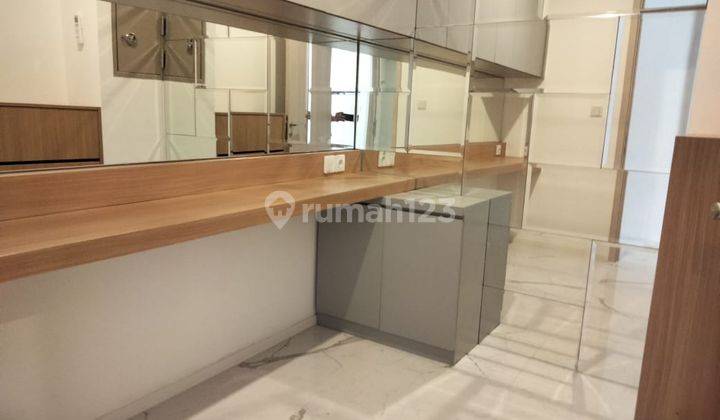 ruang keluarga apartemen south quarter residence 1br