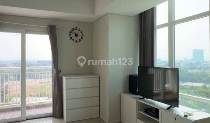 Apartment Disewa Di Metro Park Residence 3br Dijadikan 2br Semi Furnish With Walking Closet 2