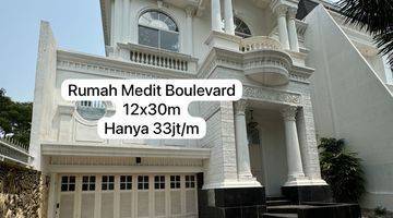 Hitung Tanah! Rumah Megah Di Pik Mediterania Boulevard 33jt/M2 1