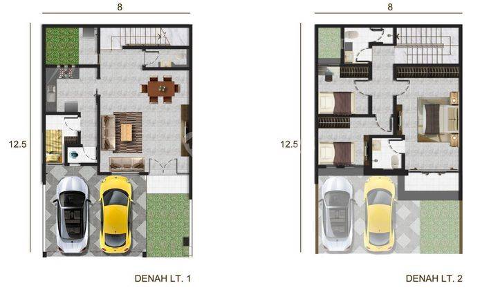 Disewakan / For Rent Rumah Pik 2, Cluster Miami, Uk 8x12.5, Kosongan. 1