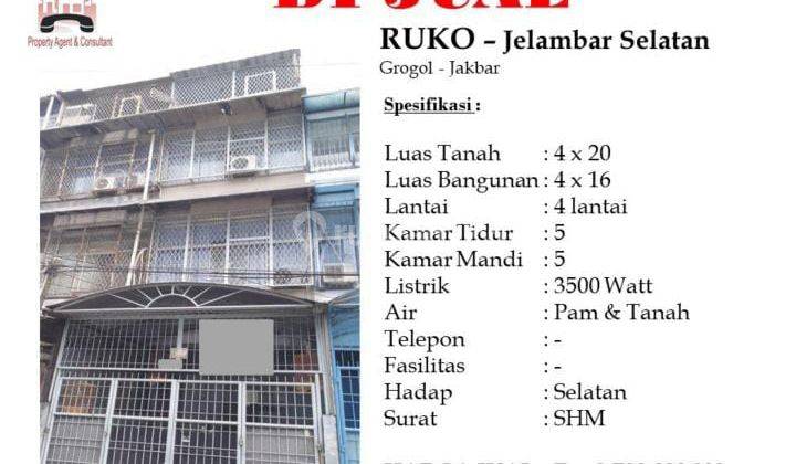 Ruko Jelambar Selatan 1