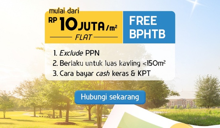 Selling Cheap Lots in BSD Vanya Park, Bank Installment Available, Area 90-150M2