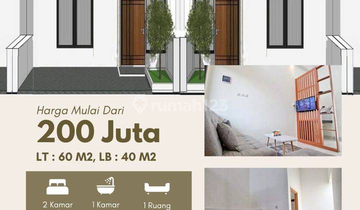 hunian berkualitas mulai dari 200JT (NEGO) legalitas SHM 1