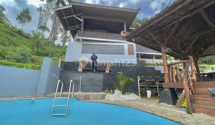 Dijual Rumah Villa + Kolam Ikan Pemandangan Bagus Udara Dingin Purwakarta 2