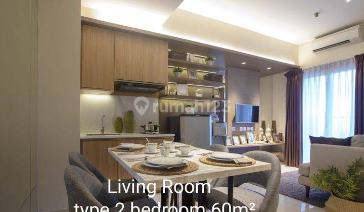 Sewa Apartemen Roseville Bsd 2 BR Eksklusif Baru Full Furnish 1