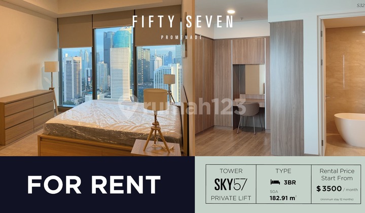 Disewakan Fifty Seven Promenade , 3 Kamar, Luas 183 M2 2