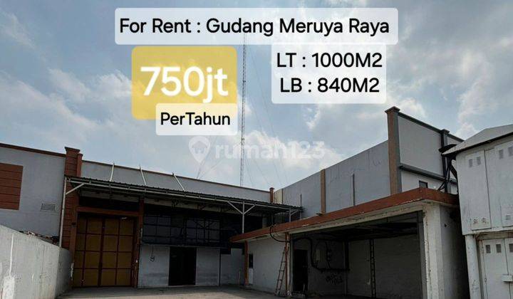 Gudang Meruya Raya 1000m2 750jt 1