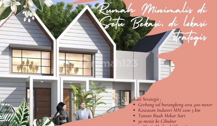 Rumah Cantik Letak Strategis di Perumahan Asri, Bumiland Tamansari Setu Nego 2