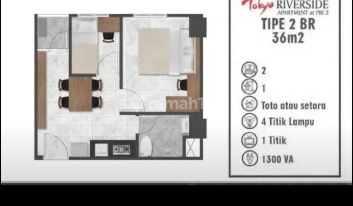 Apartement PIK 2 Unfurnished TokyoRiverside Apartemen 1