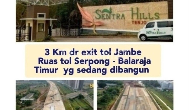 Rumah dekat Stasiun Tenjo dan Pintu tol Jambe  3
